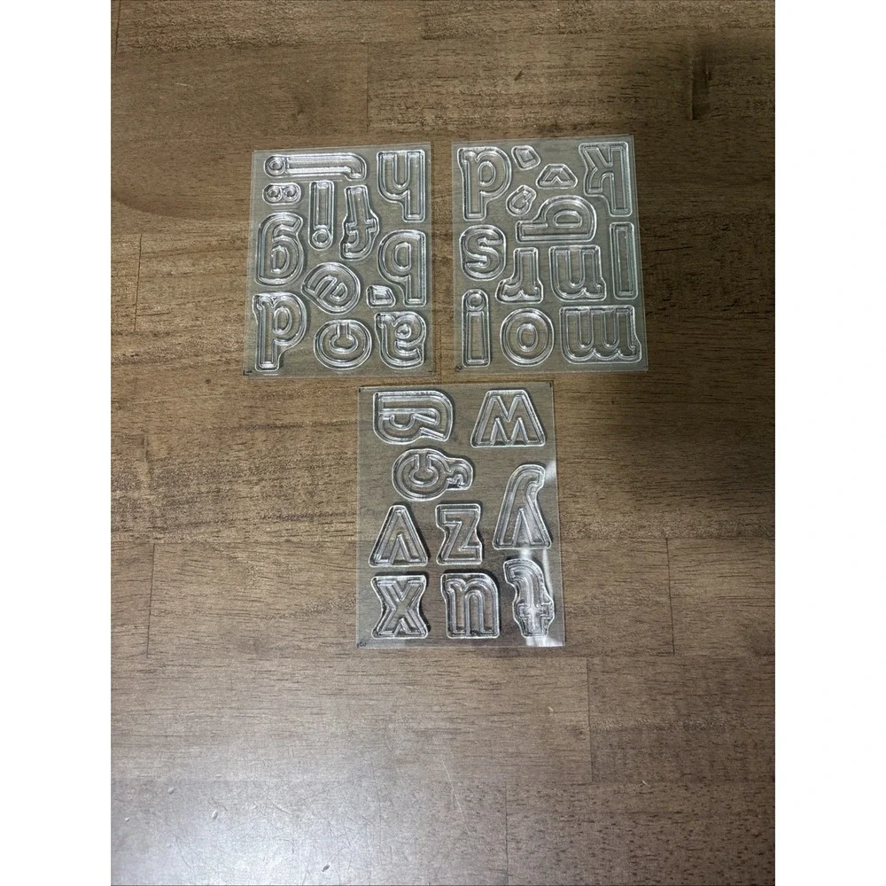 Stampin' Up! Lined Alphabet Stamps & Layering Alphabet Dies